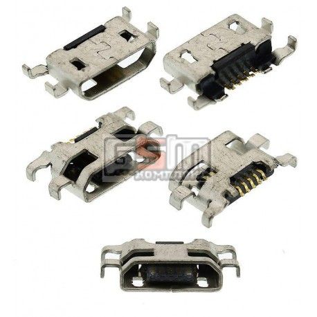 Коннектор зарядки Micro-USB для Nokia 625 Lumia, 5 pin, тип-B (099400)