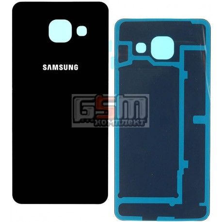 Задня панель корпусу для Samsung A310F Galaxy A3 (2016), A310M Galaxy A3 (2016), A310N Galaxy A3 (2016), A310Y Galaxy A3 (2016), чорний колір (101895)