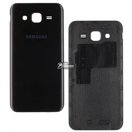 Задня кришка батареї для Samsung J500H/DS Galaxy J5, чорна (099436)
