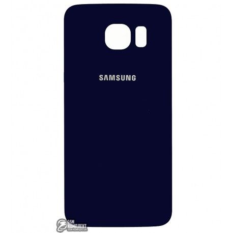 Задня панель корпусу для Samsung G920F Galaxy S6, синій колір, 2.5D, оригінал (PRC) (105104)