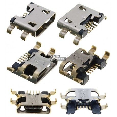 Конектор зарядки для Fly FS451, FS501, 5 pin, оригінал, micro-USB тип-B, 14030167 (113511)