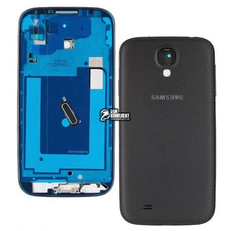 Корпус для Samsung I9500 Galaxy S4, чорний, Black Edition (099455)