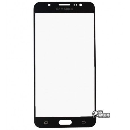 Скло дисплея Samsung J710F Galaxy J7 (2016), J710FN Galaxy J7 (2016), J710H Galaxy J7 (2016), J710M Galaxy J7 (2016), чорний колір (107031)