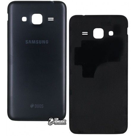 Задня кришка батареї для Samsung J320H / DS Galaxy J3 (2016), чорний колір (114076)