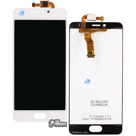 Дисплей для Meizu M5c, M710H, білий, з сенсорним екраном (дисплейний модуль), оригінал (PRC) (118980)