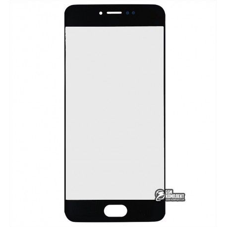 Скло дисплея Meizu Pro 6, чорний колір (106888)