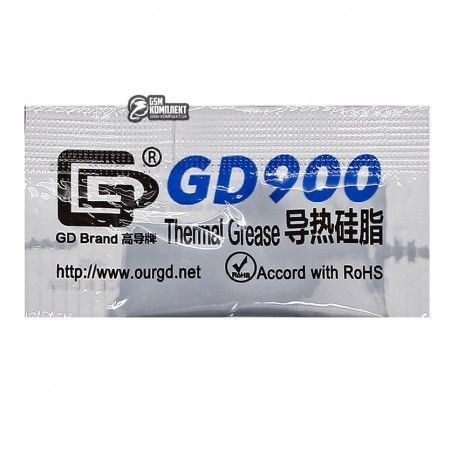 Термопаста GD900 (сірий колір) 4.8w / m-k, 0,5 г, пакет (126406)