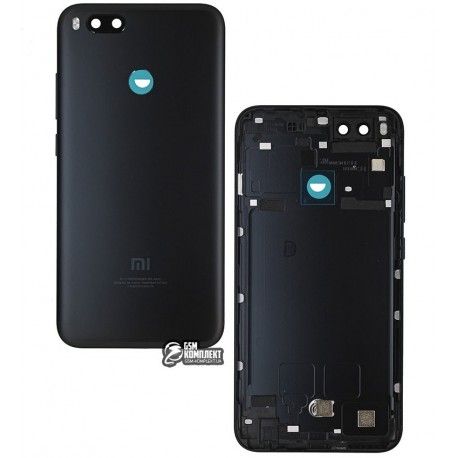Задня панель корпусу Xiaomi Mi A1, Mi5X, чорний колір (126294)