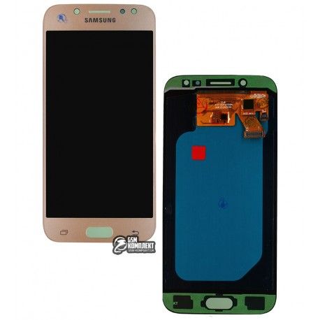 Дисплей для Samsung J530F Galaxy J5 (2017), золотистий, з сенсорним екраном (дисплейний модуль), (OLED), High quality (126036)