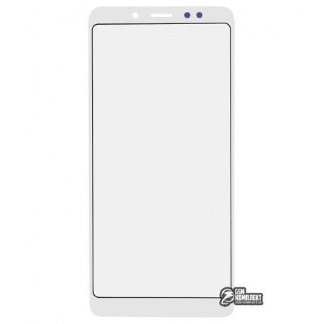 Скло дисплея Xiaomi Redmi Note 5, Redmi Note 5 Pro, білий колір (126273)