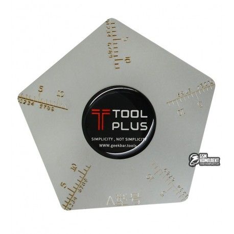 Карта металева для розбирання Tool Plus п ятикутник (130645)