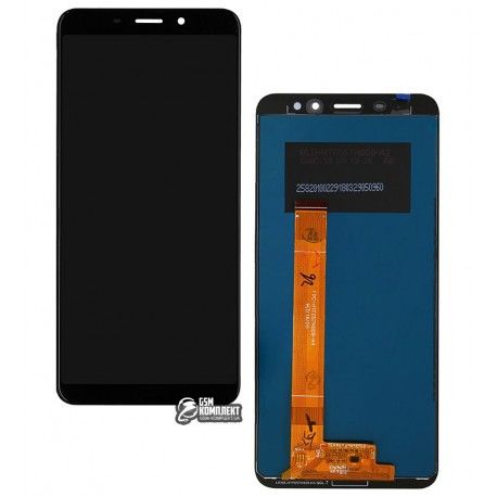 Дисплей для Meizu M6s, чорний, з сенсорним екраном, оригінал (PRC) (128030)