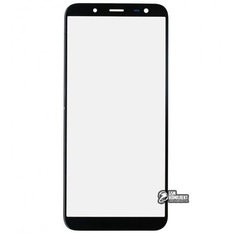 Скло дисплея Samsung J600F Galaxy J6, чорний колір (129238)