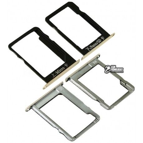 Тримач SIM-карти для Huawei Mate 7, комплект 2 шт., C власником MMC, зоотістий (131238)