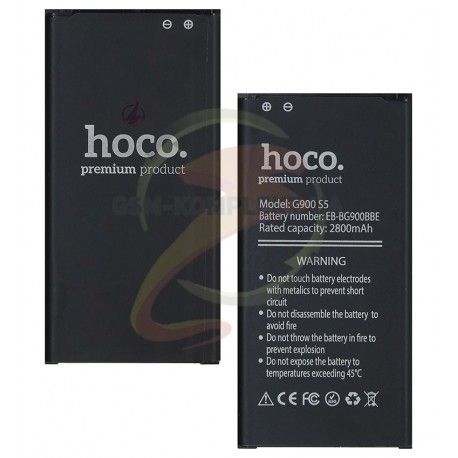 Акумулятор Hoco EB-BG900BBE для Samsung G900H Galaxy S5, Li-ion, 3,7 В, 2800 мАч (132300)