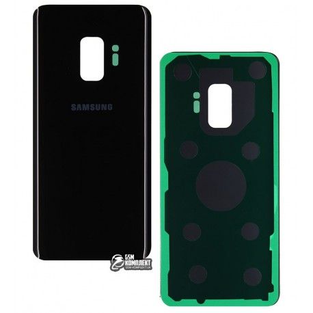 Задня панель корпусу для Samsung G960F Galaxy S9, чорний колір, midnight black (124430)