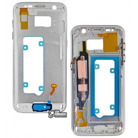 Середня частина корпуса для Samsung G930F Galaxy S7, білий колір (106602)