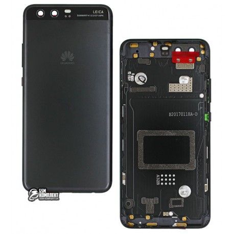 Задня кришка батареї для Huawei P10, чорний колір (120936)