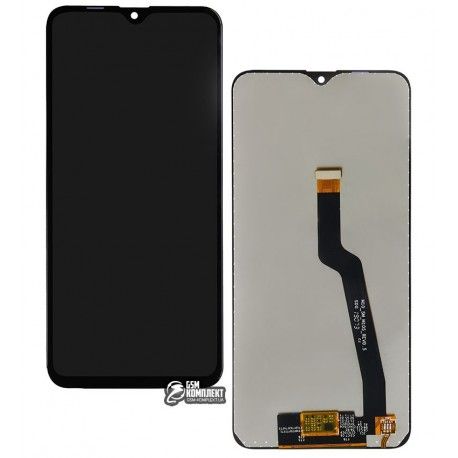 Дисплей для Samsung M105F / DS Galaxy M10, чорний, з сенсорним екраном, оригінал (PRC), оригінал glass (132502)