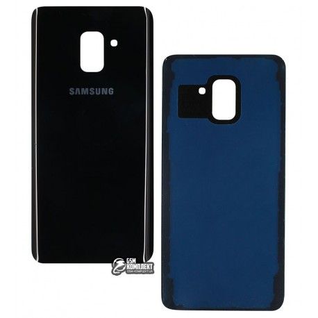 Задня панель корпусу для Samsung A730F Galaxy A8 + (2018), A730F / DS Galaxy A8 + (2018), чорний колір (126862)