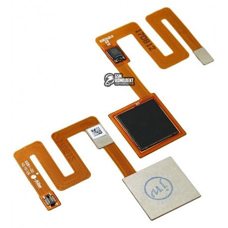 Шлейф Xiaomi Redmi Note 4, сканера відбитка пальця (Touch ID), чорний (132482)