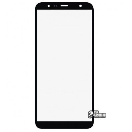 Скло дисплея Samsung J415, J610 Galaxy J4+, J6+, чорний колір (132204)
