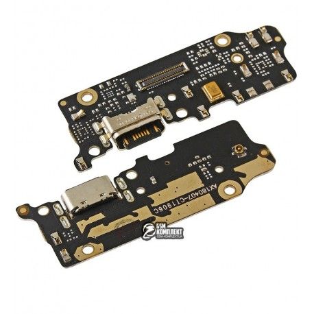 Шлейф Xiaomi Mi 6X, Mi A2, China quality, конектора зарядки, з мікрофоном, плата зарядки, China quality, M1804D2SG, M1804D2SI (132226)