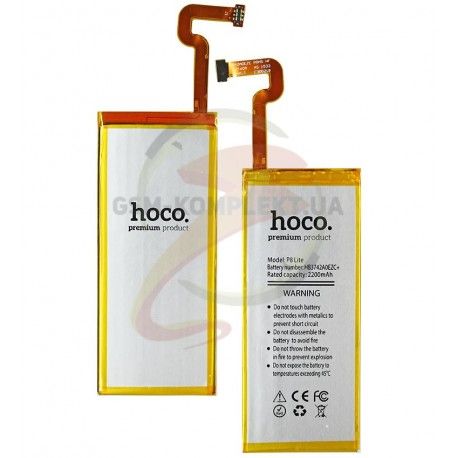 Акумулятор Hoco HB3742A0EZC + для Huawei P8 Lite (ALE L21), Y3 (2017), (Li-Polymer 3.8 в 2200 мАг) (136391)