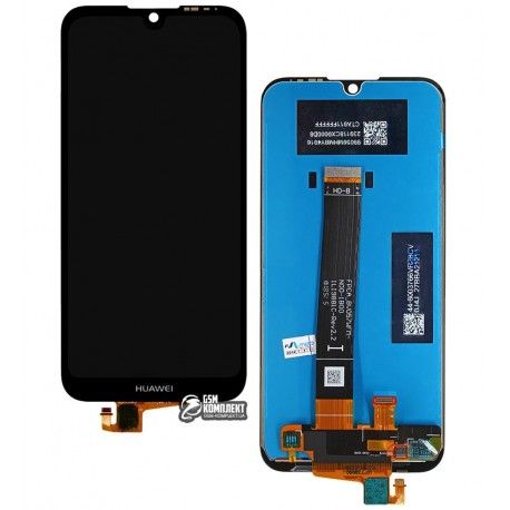 Дисплей для Huawei Honor 8S, Y5 (2019), чорний, з тачскріном, лого для Huawei, Original PRC, AMN-LX1, AMN-LX2, AMN-LX3, AMN-LX9, KSE-LX9, KSA-LX9 (136075)