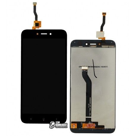 Дисплей Xiaomi Redmi 5A, Redmi Go, чорний, з тачскріном, High quality, MCG3B, MCI3B (136782)