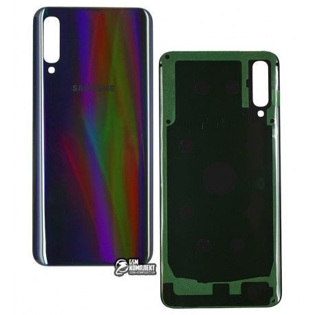 Задня кришка батареї для Samsung A505F / DS Galaxy A50, чорний колір (136142)
