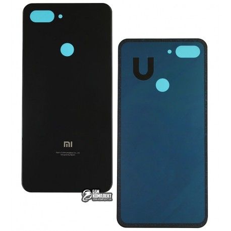 Задня кришка батареї Xiaomi Mi 8 Lite 6.26, чорний колір (136147)