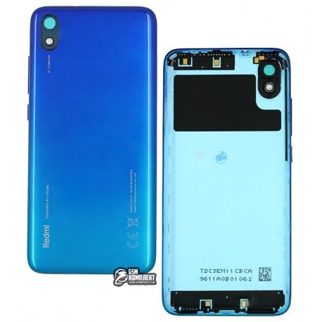 Задня кришка батареї Xiaomi Redmi 7A, голубий колір, gem Blue, MZB7995IN, M1903C3EG, M1903C3EH, M1903C3EI (136160)
