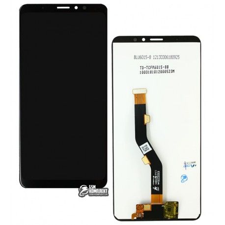 Дисплей для Meizu M8 Note, чорний, з сенсорним екраном, оригінал (PRC), M822 (136402)