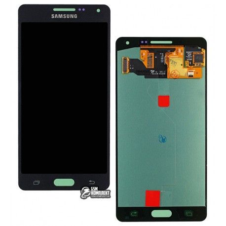 Дисплей для Samsung A500F Galaxy A5, A500FU Galaxy A5, A500H Galaxy A5, A500M Galaxy A5, чорний, з сенсорним екраном (дисплейний модуль), оригінал (PRC), change glass (126074)