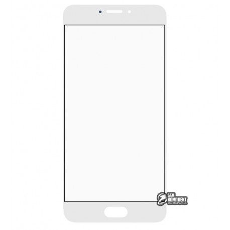 Скло дисплея Meizu MX6, білий колір (138083)