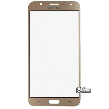 Скло дисплея Samsung J700F / DS Galaxy J7, J700H / DS Galaxy J7, J700M / DS Galaxy J7, золотистий колір (126636)