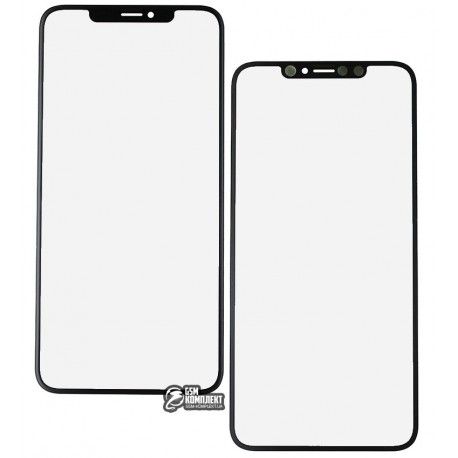 Скло дисплея iPhone XS Max, чорний колір (134118)