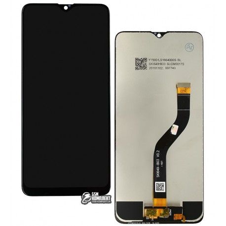 Дисплей для Samsung A207F / DS Galaxy A20s, чорний, з сенсорним екраном, оригінал (PRC), оригінал glass (138434)