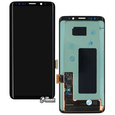 Дисплей для Samsung G960 Galaxy S9, G960F Galaxy S9, чорний, з тачскріном, оригінал (переклеєне скло) (135535)