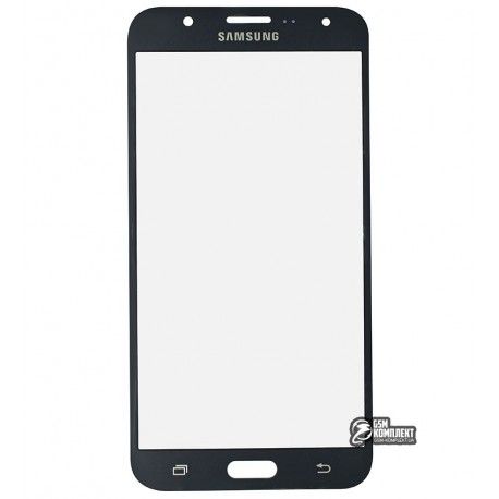 Скло дисплея Samsung J700F / DS Galaxy J7, J700H / DS Galaxy J7, J700M / DS Galaxy J7, чорний колір (126640)