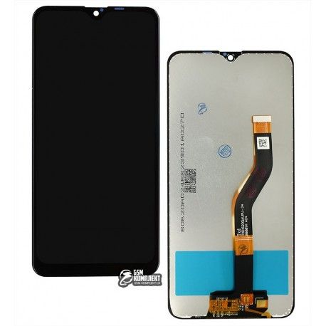 Дисплей Samsung A107F / DS Galaxy A10s, чорний, з сенсорним екраном, оригінал (PRC), оригінал glass (137505)