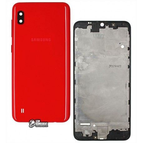 Корпус Samsung A105F / DS Galaxy A10, червоний колір (137516)