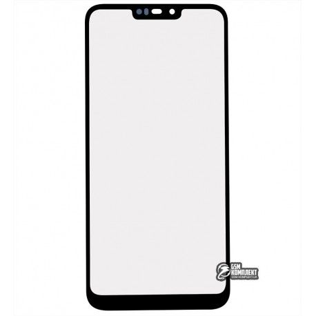 Скло дисплея для Huawei Honor 8C, чорний колір (139319)