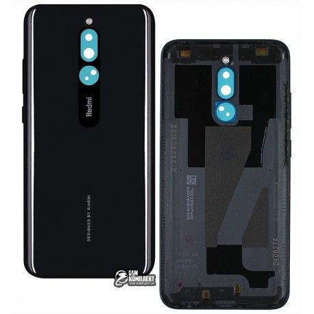 Задня панель корпусу Xiaomi Redmi 8, чорний колір (138656)