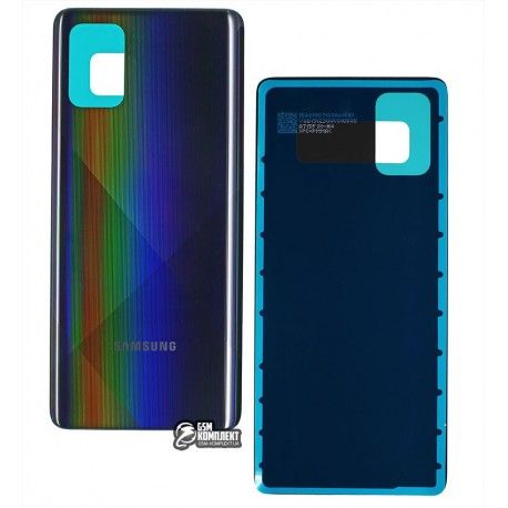Задня панель корпусу для Samsung A715F / DS Galaxy A71, чорний колір (139909)