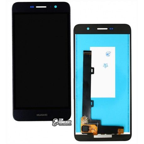 Дисплей для Huawei Enjoy 5, Y6 Pro, чорний, з тачскріном, (лого для Huawei), High quality, TIT-AL00 / TIT-U02 (136076)