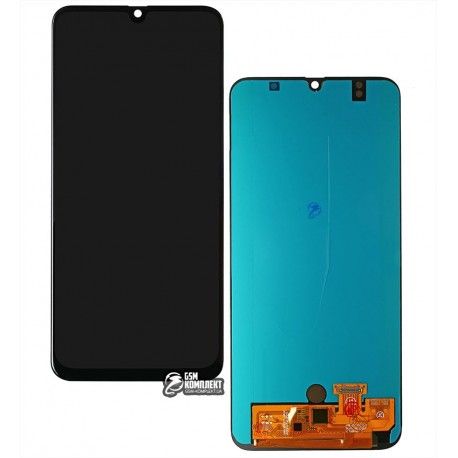 Дисплей Samsung A305 Galaxy A30, A505 Galaxy A50, A507 Galaxy A50s, чорний, з сенсорним екраном, (OLED), High quality (140652)