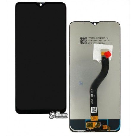 Дисплей для Samsung A207 Galaxy A20s, A207F / DS Galaxy A20s, чорний, з тачскріном, оригінал (переклеєне скло) (139741)