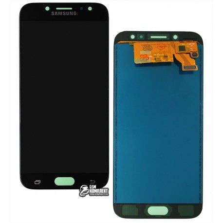 Дисплей для Samsung J730 Galaxy J7 (2017), чорний, з сенсорним екраном, з регулюванням яскравості, (TFT), China quality (139841)
